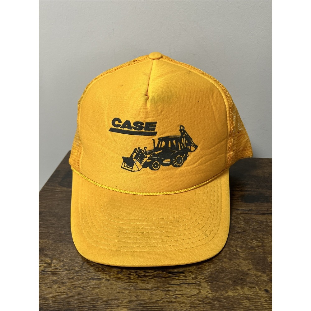 VTG Case Loader Backhoe Mesh Snapback Trucker Hat Cap BIG‎ MACHINERY Cobra Caps
